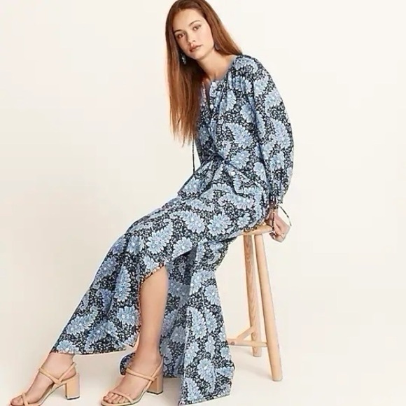 J.Crew Women’s Collection Tie-Shoulder Tank and Skirt in Ratti Pacific Paisley - Picture 3 of 16